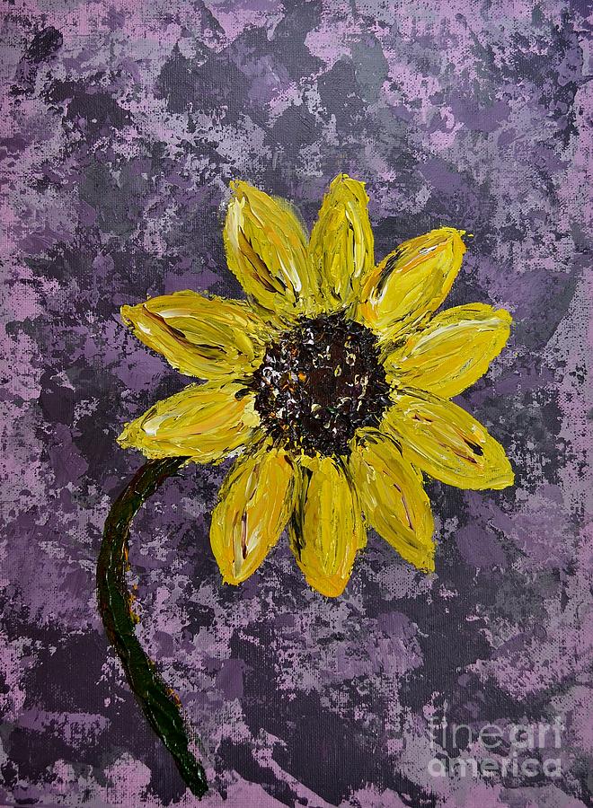 Sunflower Abstract Painting