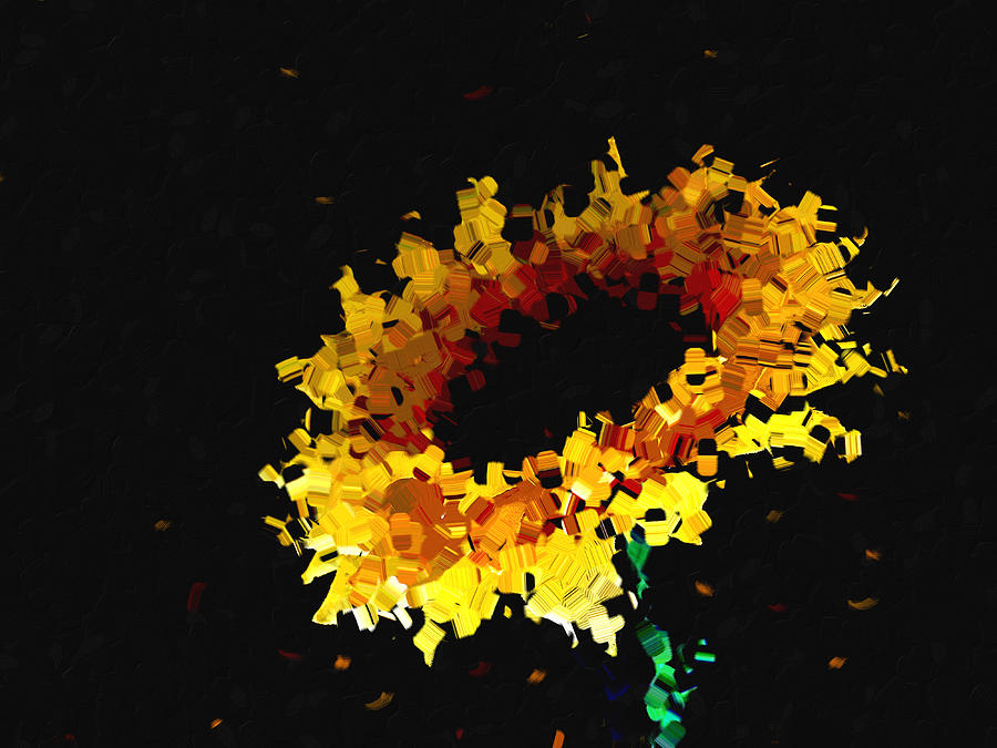 Sunflower Digital Art by Ann Powell