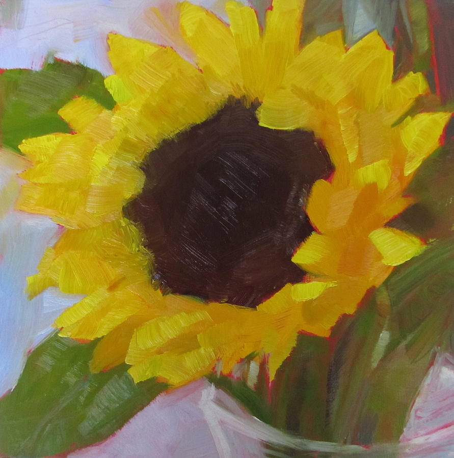 Sunflower Painting by Anne Small - Fine Art America