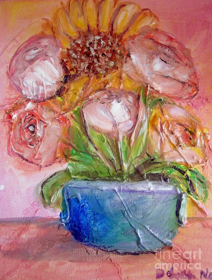 Sunflower Bouquet Painting by Deborah Nell