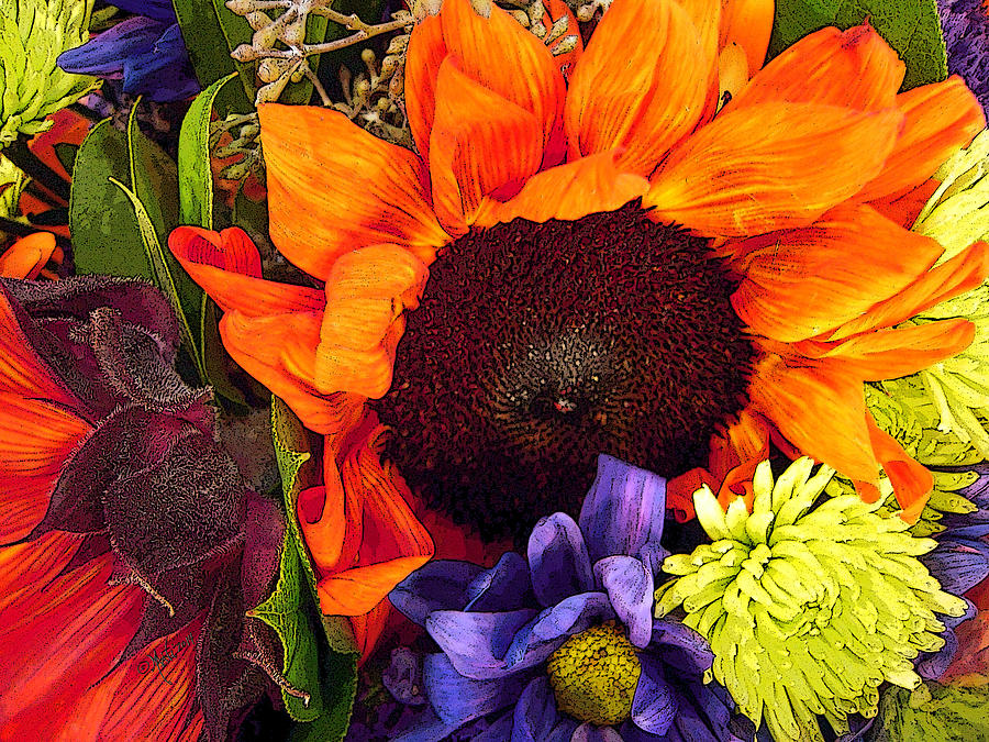 Sunflower Bouquet Photograph