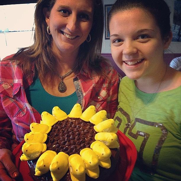 Sunflower Cake Ashley & I Made Photograph by Sarah Steele