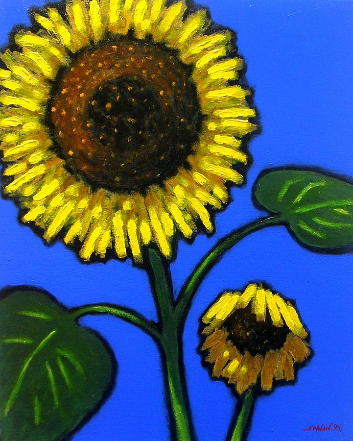 Flower Painting - Sunflower Duet by John  Nolan