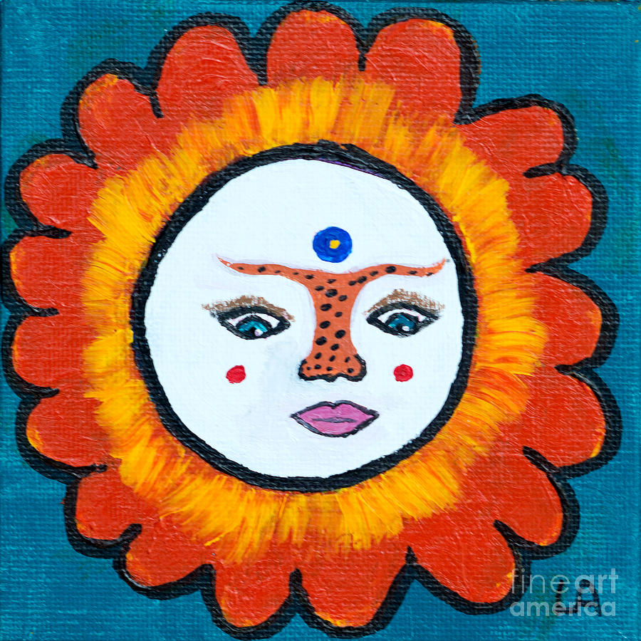 Sunflower Goddess Painting by Linda Altman | Fine Art America