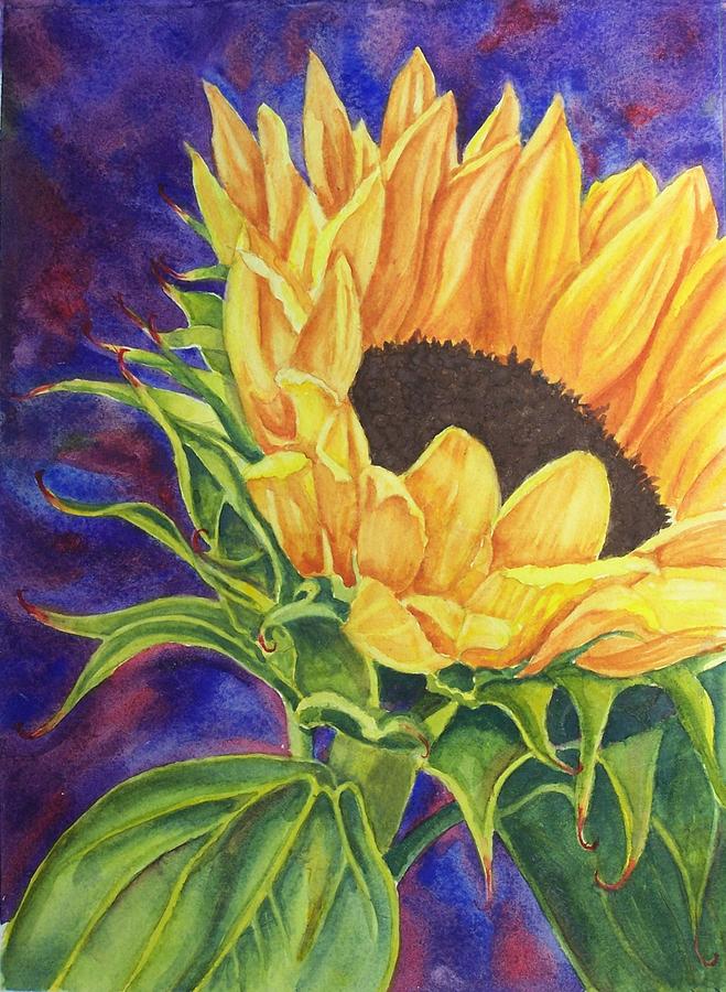 Sunflower II Painting by Deane Locke