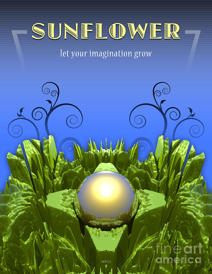 Sunflower Imagination Digital Art by Phil Perkins