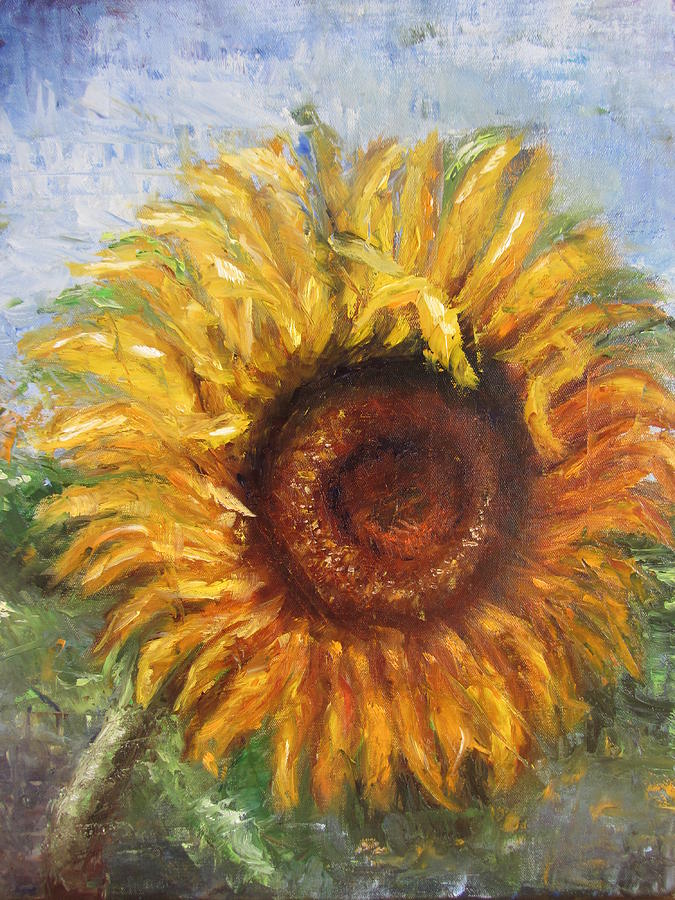 Sunflower Painting By Jenny Forsman