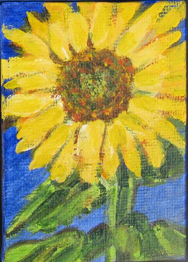 Sunflower Painting by Laurie Morgan