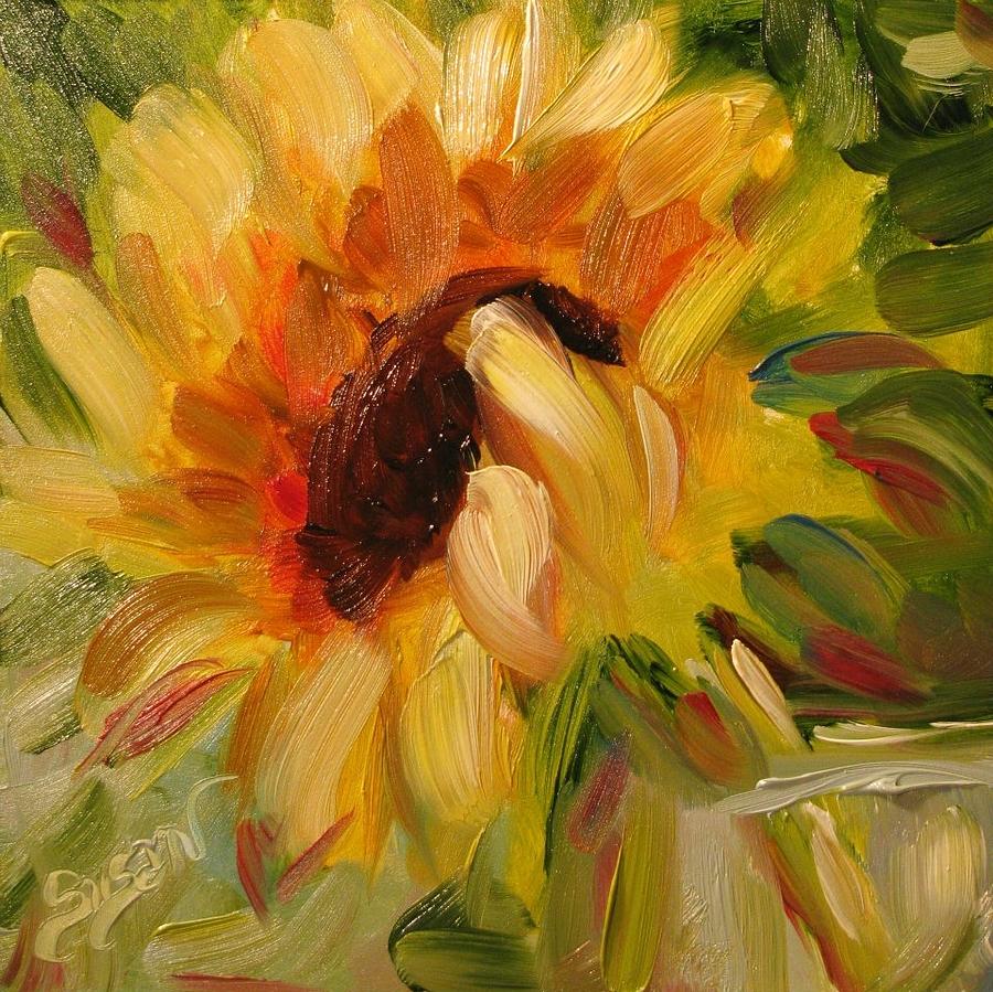 Sunflower Morning Painting by Susan Elizabeth Jones - Fine Art America