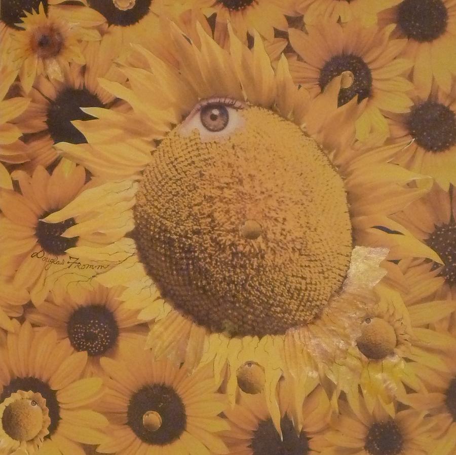 SunFlower Mutation Mixed Media by Douglas Fromm
