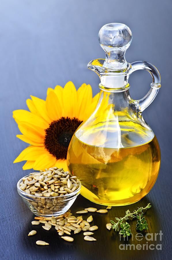 Sunflower Oil Bottle Photograph