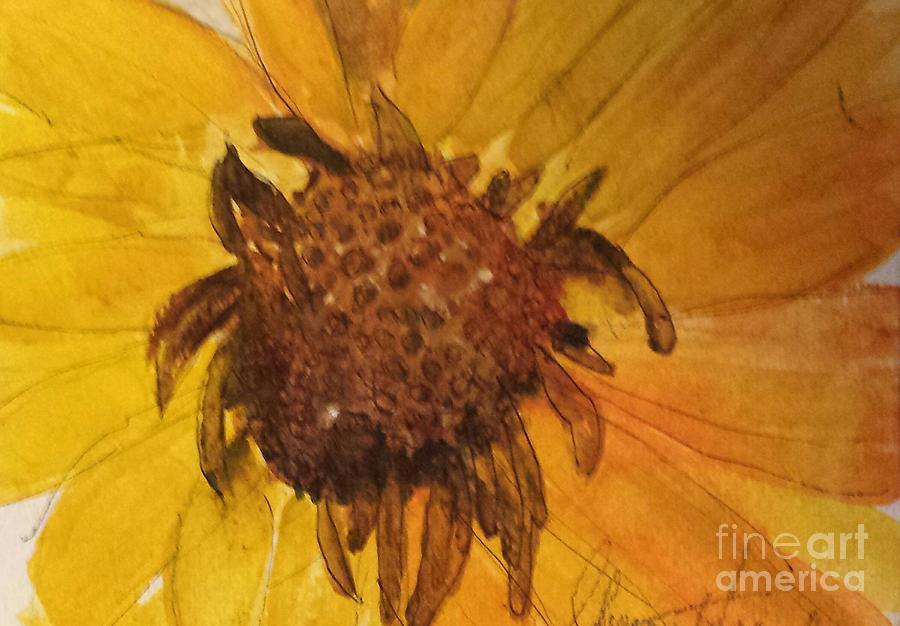 Sunflower  Painting by Sherry Harradence