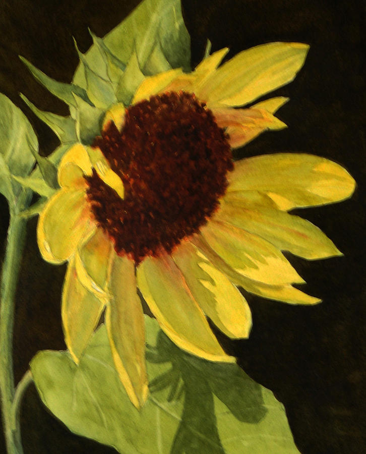 Sunflower Painting - Sunflower Smile by Vikki Bouffard