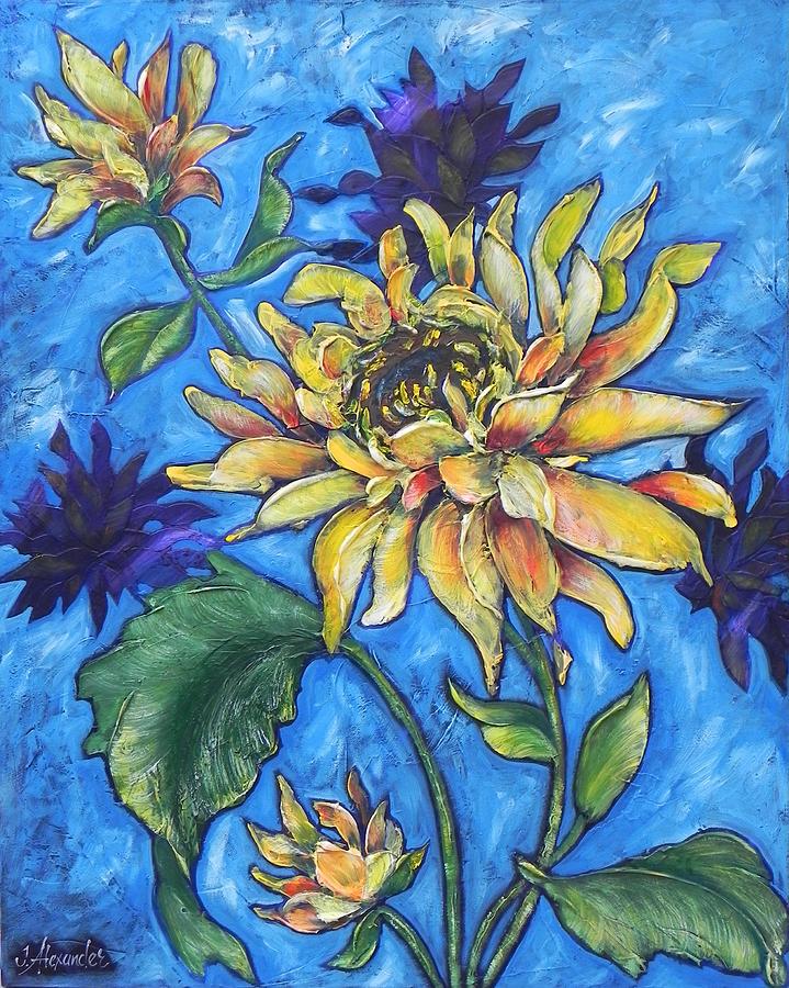 Sunflower Splendour Painting by Jill Alexander - Fine Art America