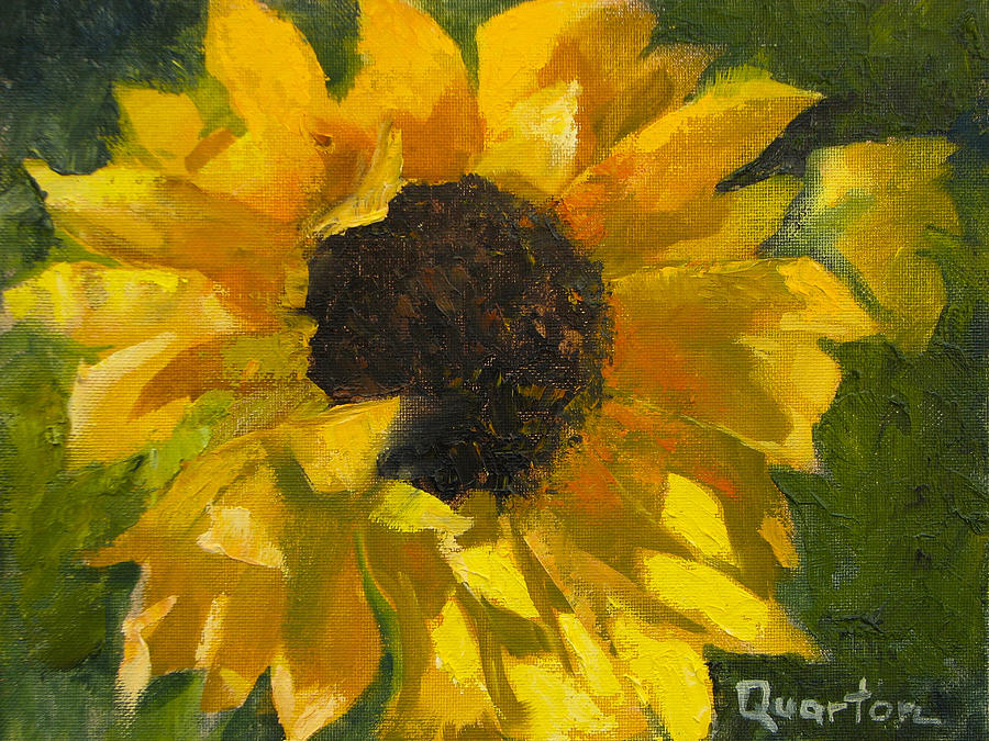 Sunflower Painting - Sunflower Surprise by Lori Quarton