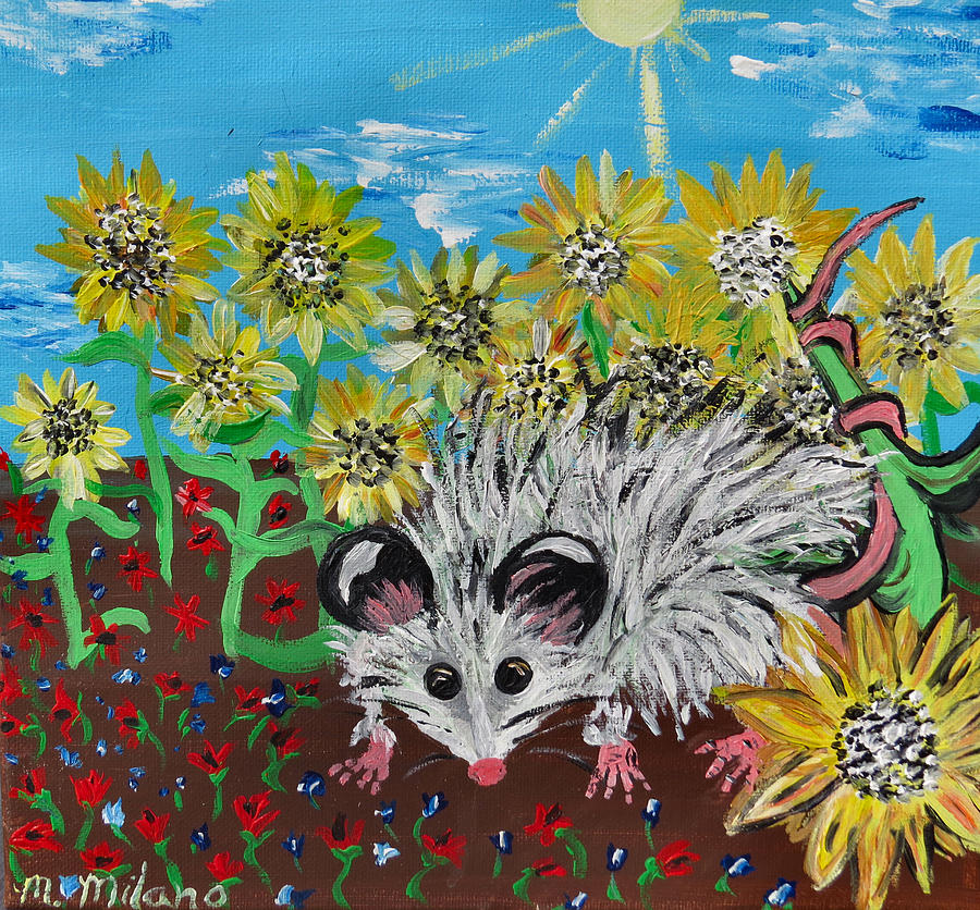 Sunflower Thief Painting by Art Dingo