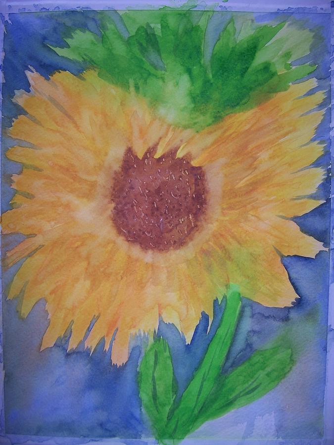Sunflower Three Painting by B Kathleen Fannin