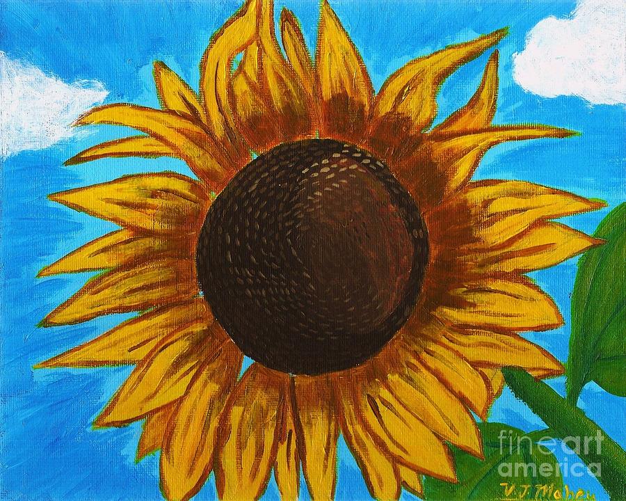 Sunflower Painting by Vicki Maheu