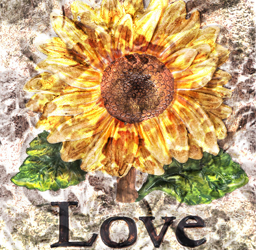 Download Sunflower With Hope And Love Mixed Media by Art World