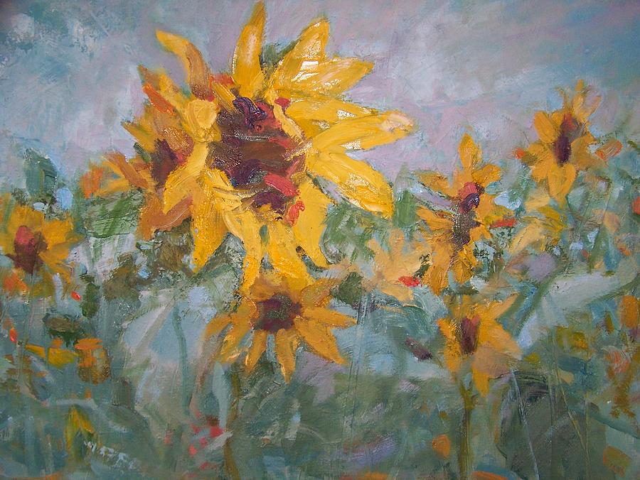 Sunflowers #1 Painting by Bart DeCeglie