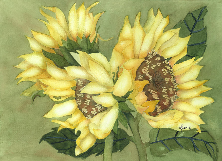 Sunflowers 2 Painting by Elise Boam