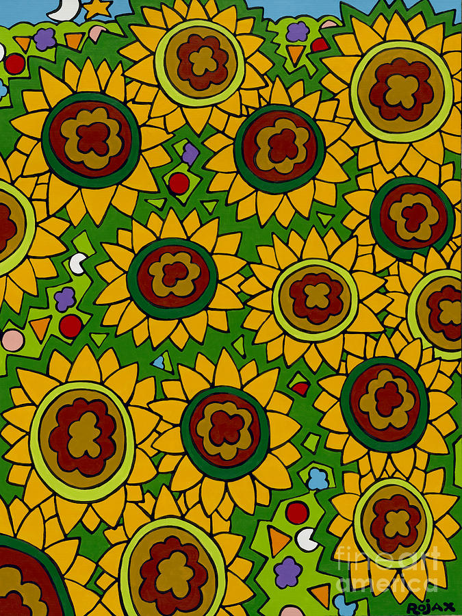Sunflowers 2 Painting by Rojax Art