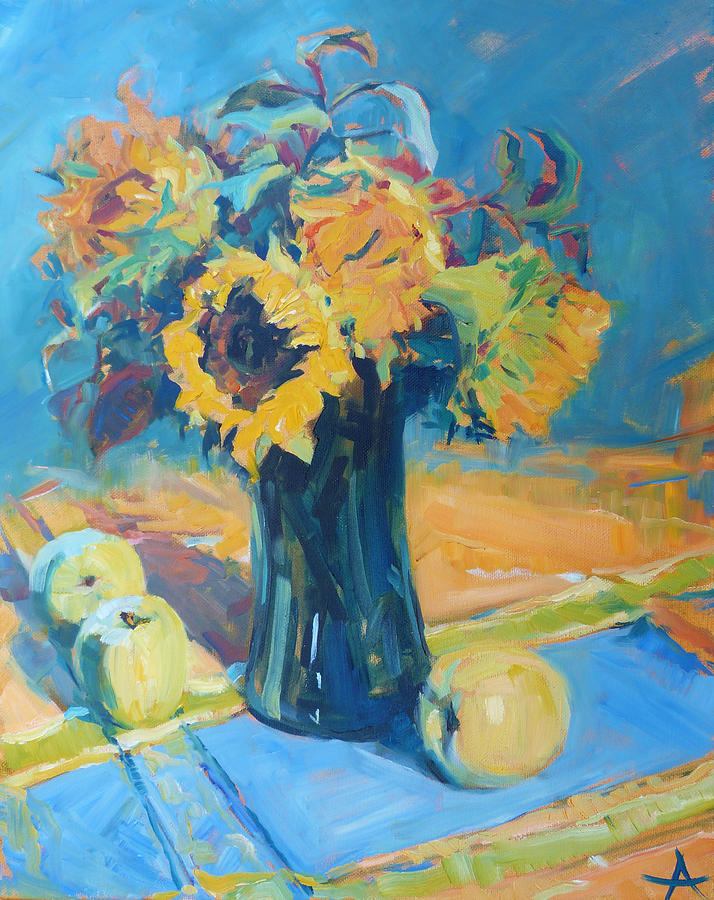 Sunflowers Painting by Vita Fine