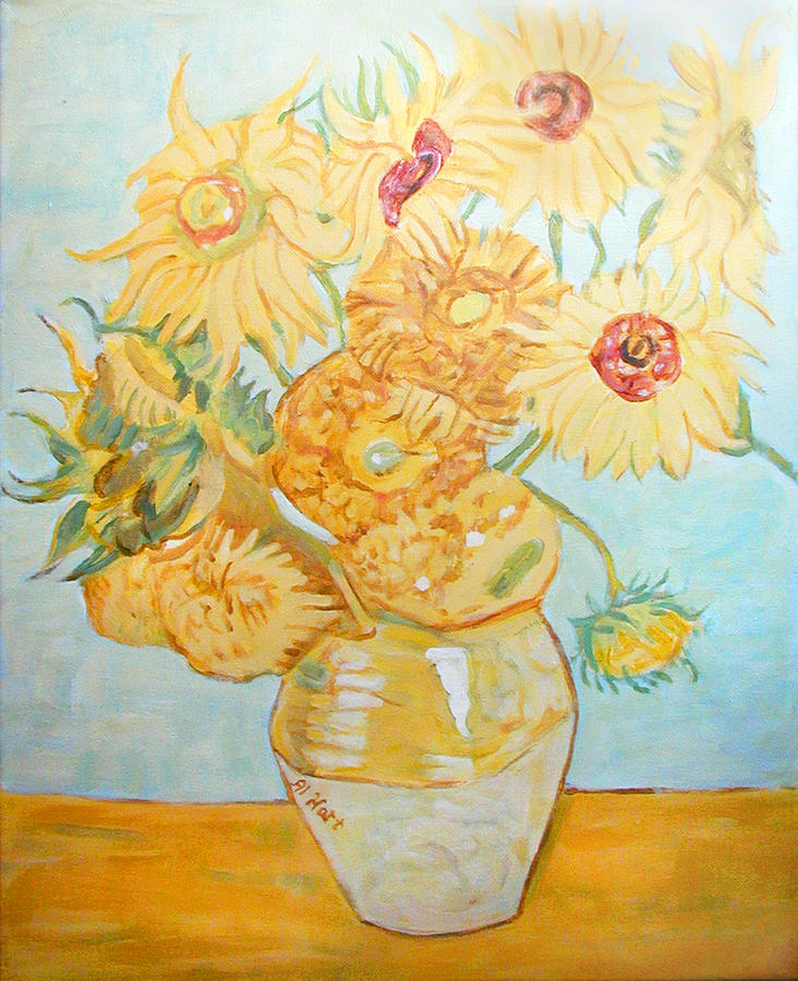 Vincent Van Gogh Painting - Sunflowers by Al Hart