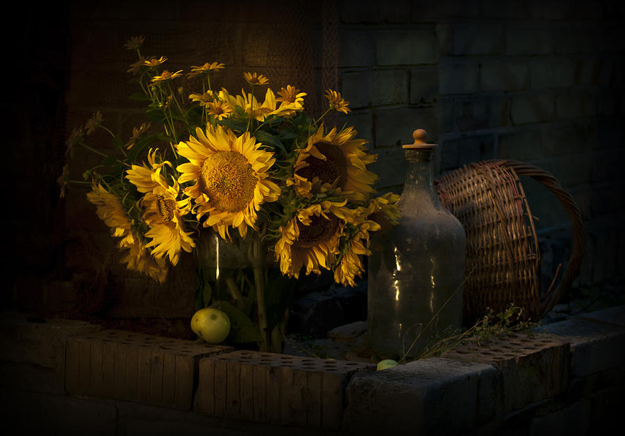 Flower Photograph - Sunflowers by Anna Aybetova
