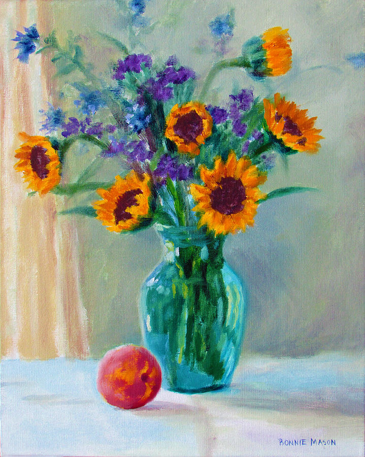 Flower Painting - Sunflowers by Bonnie Mason