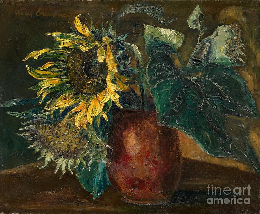 Sunflowers Painting by Celestial Images