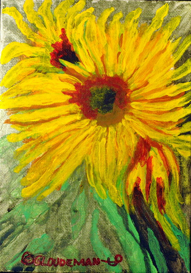 Sunflowers Painting by Denis Gloudeman