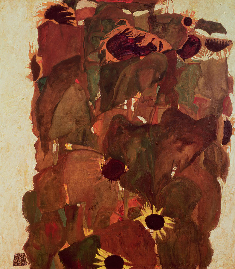 Sunflowers II, 1911 Photograph by Egon Schiele