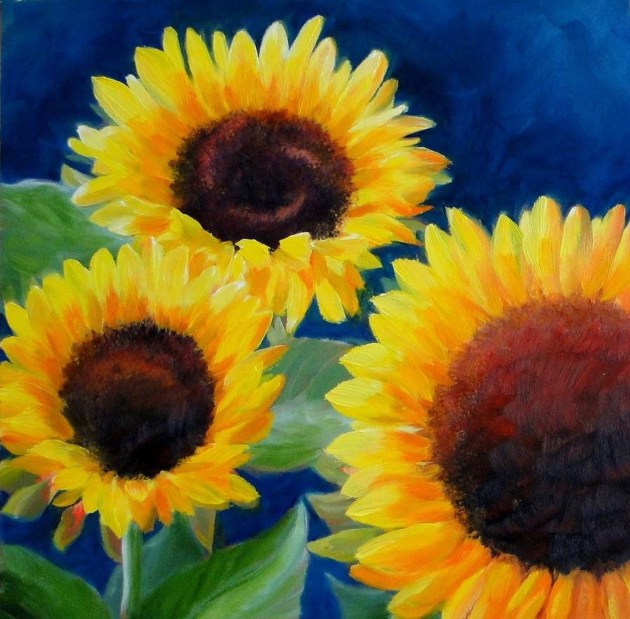 Sunflowers Painting by Janet Paden - Fine Art America