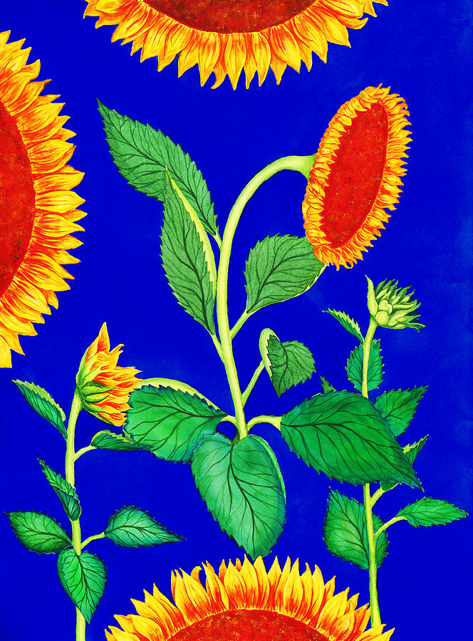 Flower Painting - Sunflowers #6 by Irina Sztukowski