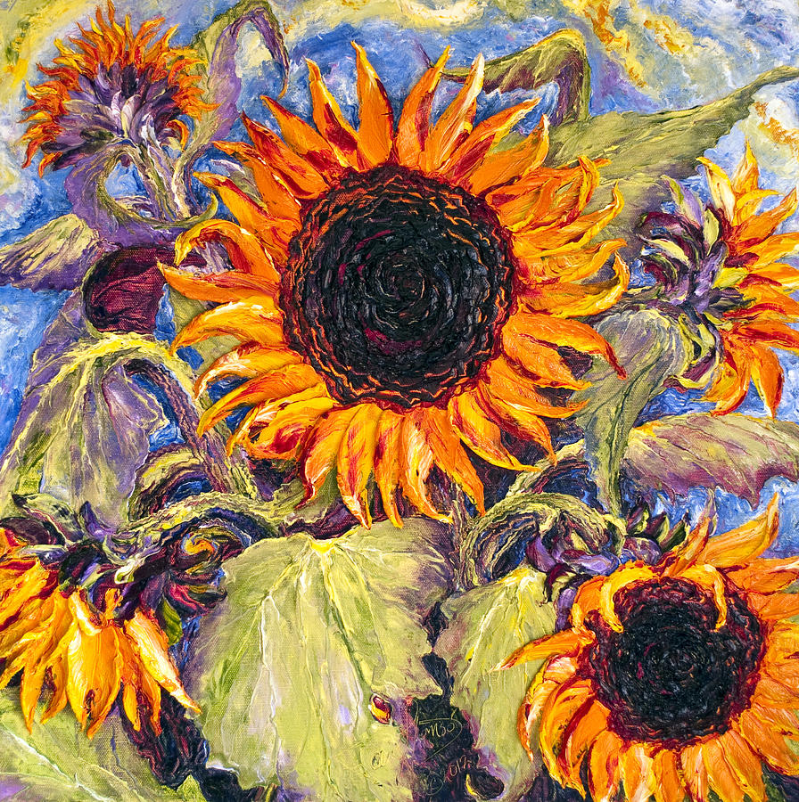 Sunflowers Painting by Paris Wyatt Llanso