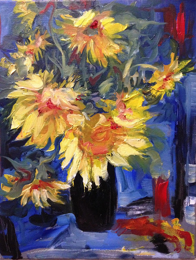 Sunflowers Painting by Sasha Kesar - Fine Art America