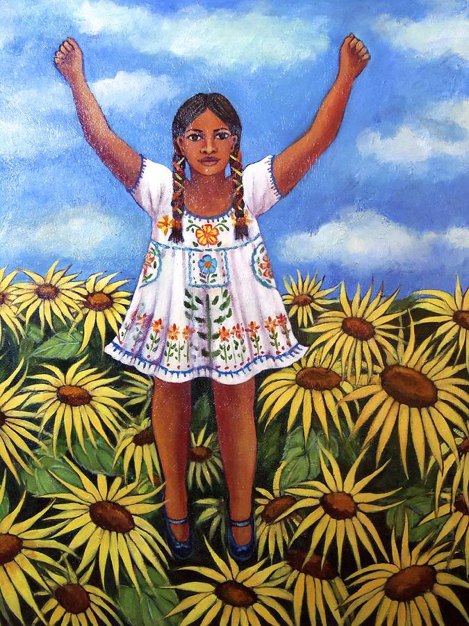 Sunflowers Painting by Susan Santiago