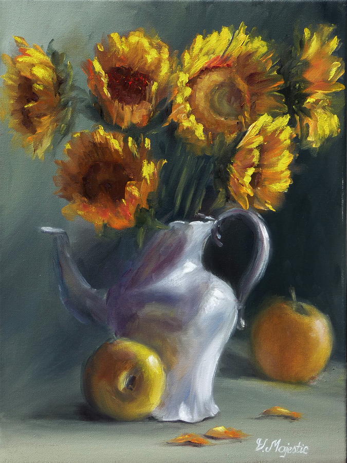Sunflowers Painting by Viktoria K Majestic