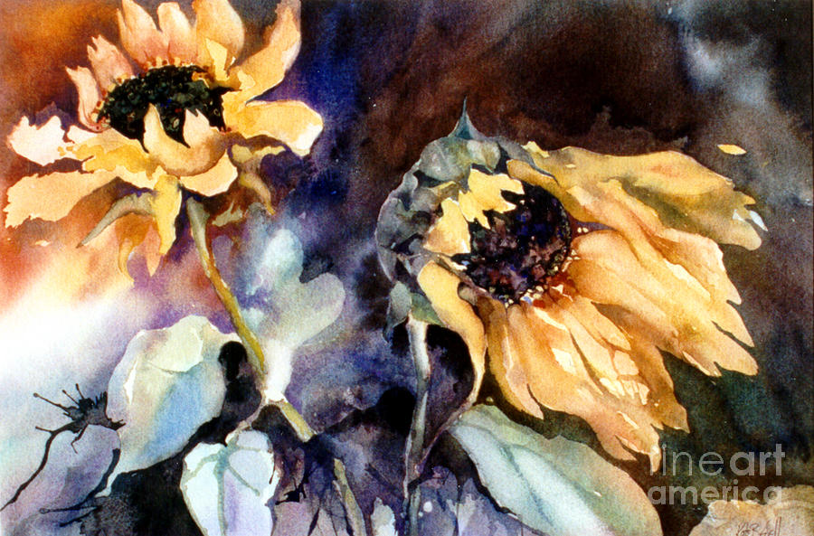 Sunflowers Wild and Free I Painting by Kate Bedell