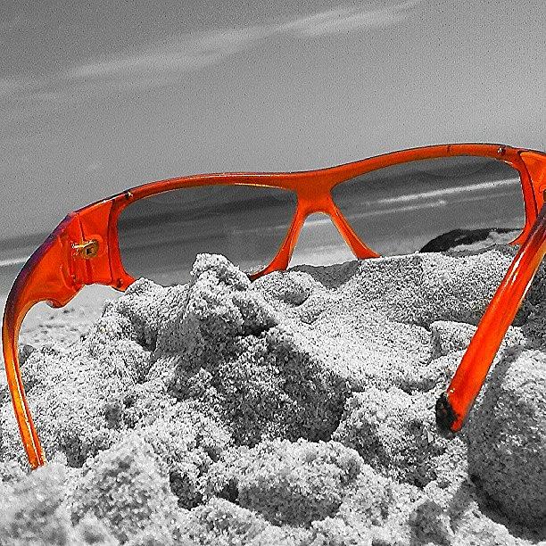Beach Photograph - #sunglasses, #beach , #sand, #shore by Melissa Hardecker
