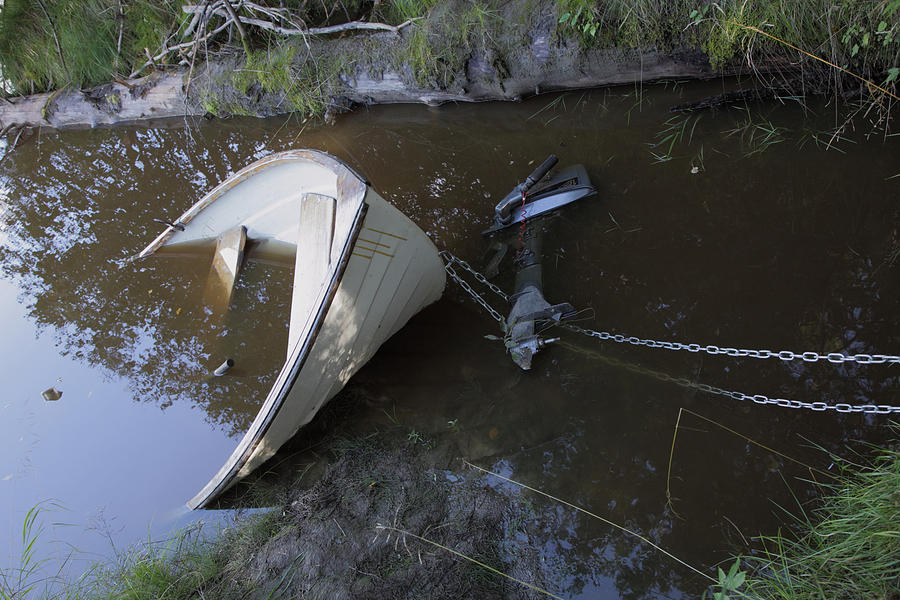 Sunken boat Photograph by Ulrich Kunst And Bettina Scheidulin - Fine ...