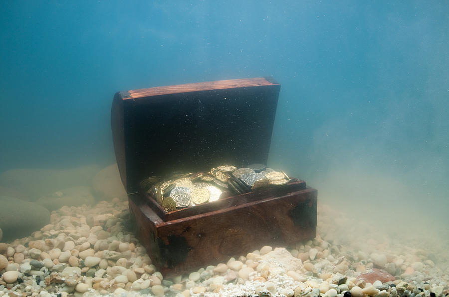Sunken Tresure Chest Photograph by PM Images
