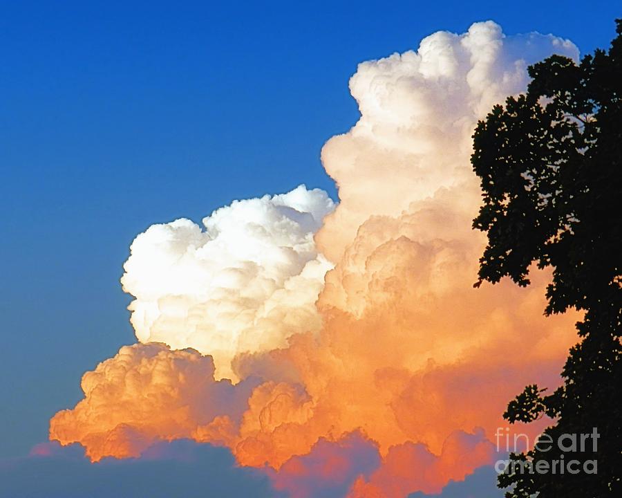 Sunkissed Storm Cloud Photograph by Sharon Woerner