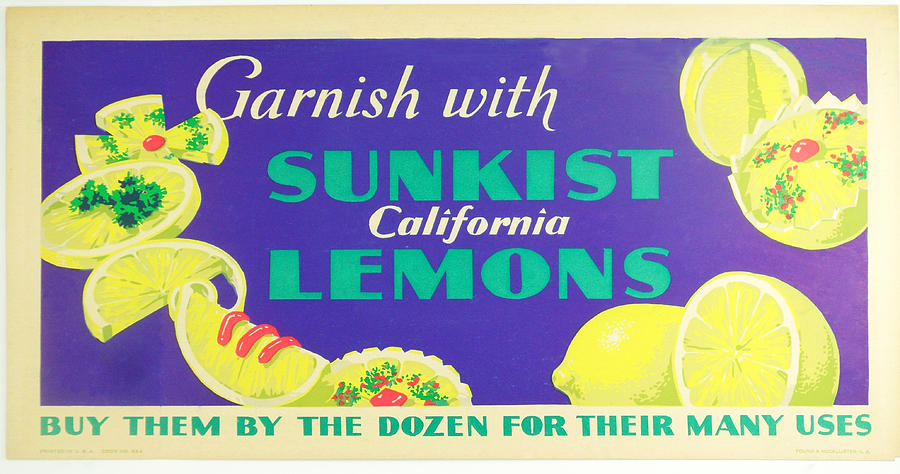 Lemon Digital Art - Sunkist Lemons by Woodson Savage