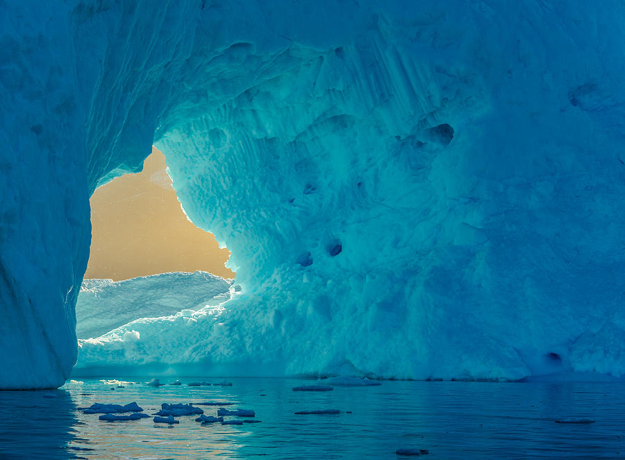 Scoresby Photograph - Sunlit Window - Greenland Iceberg Photograph by Duane Miller