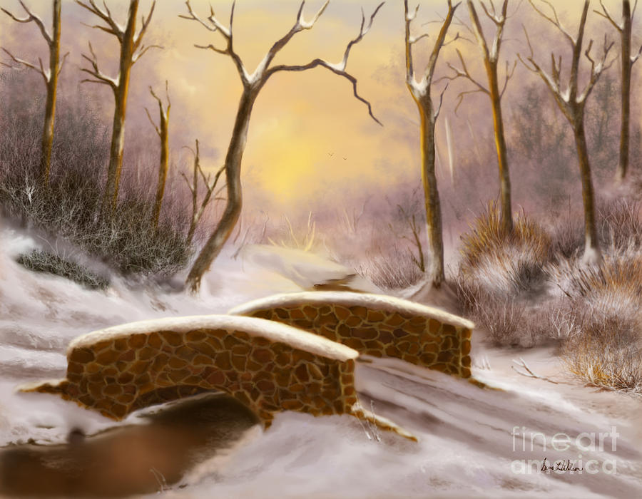 Sunlight in Winter Painting by Sena Wilson