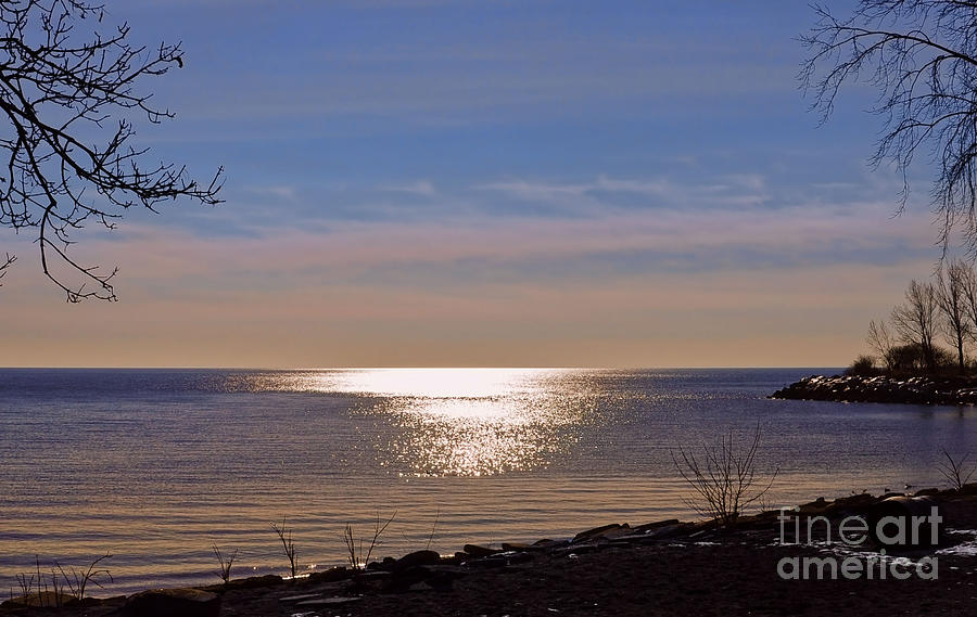 Sunlight on Lake Ontario Photograph by Elaine Manley