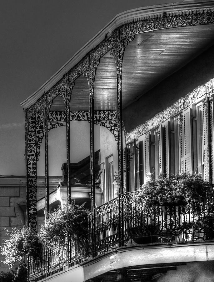 Sunlight On New Orleans Balcony Photograph by Greg and Chrystal Mimbs