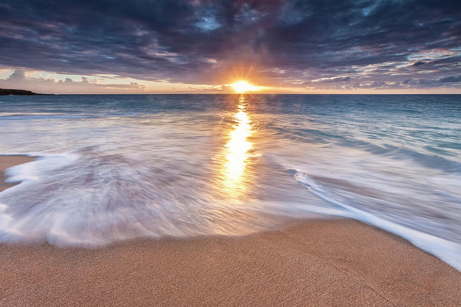 Sunlight Reflected On The Ocean Photograph by Scott Mead